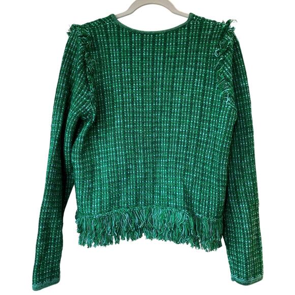 Lilly Pulitzer Simora Cardigan Evergreen Exotic Tweed - Picture 5 of 10